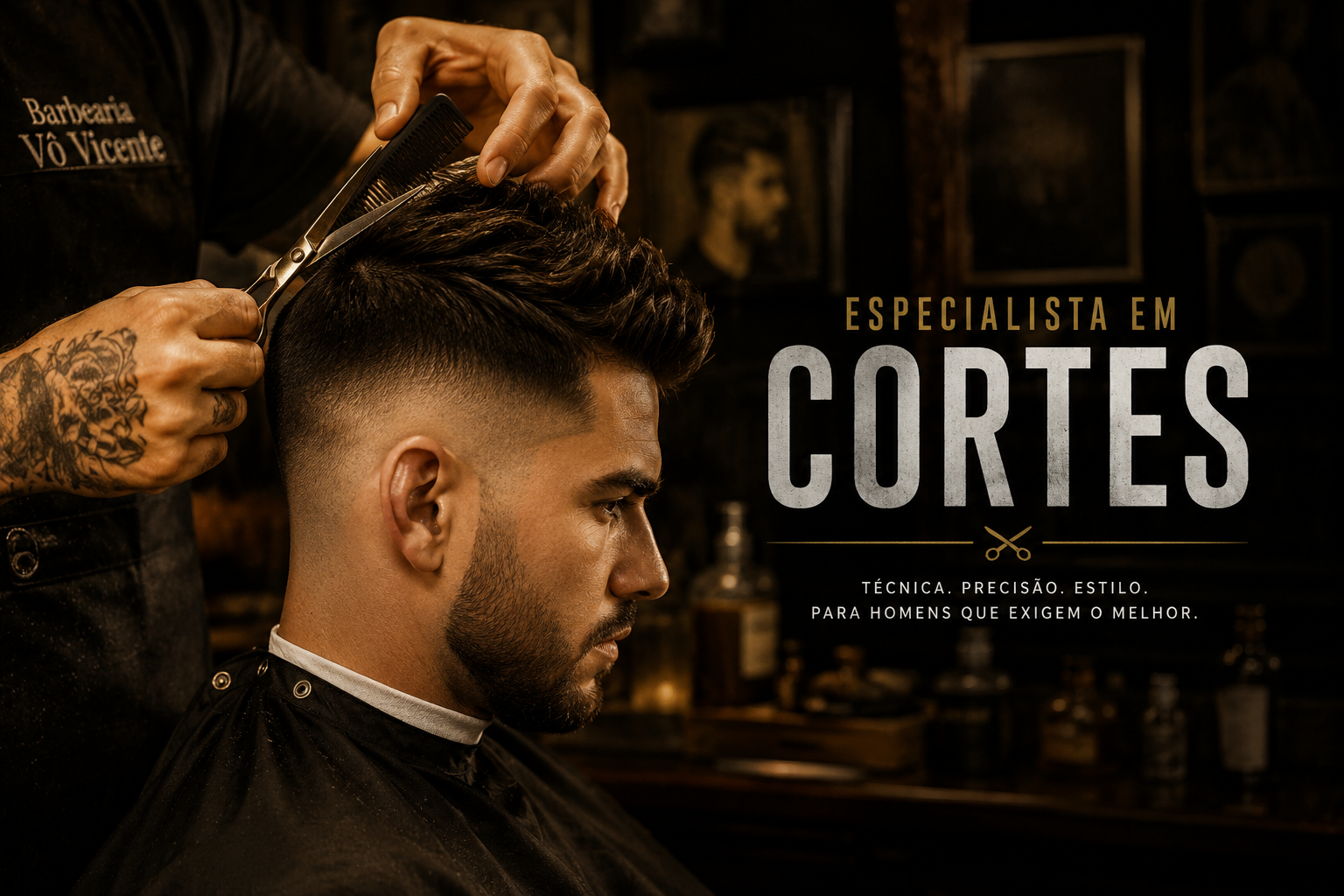 Matheus - Barbeiro da Barbearia Vô Vicente